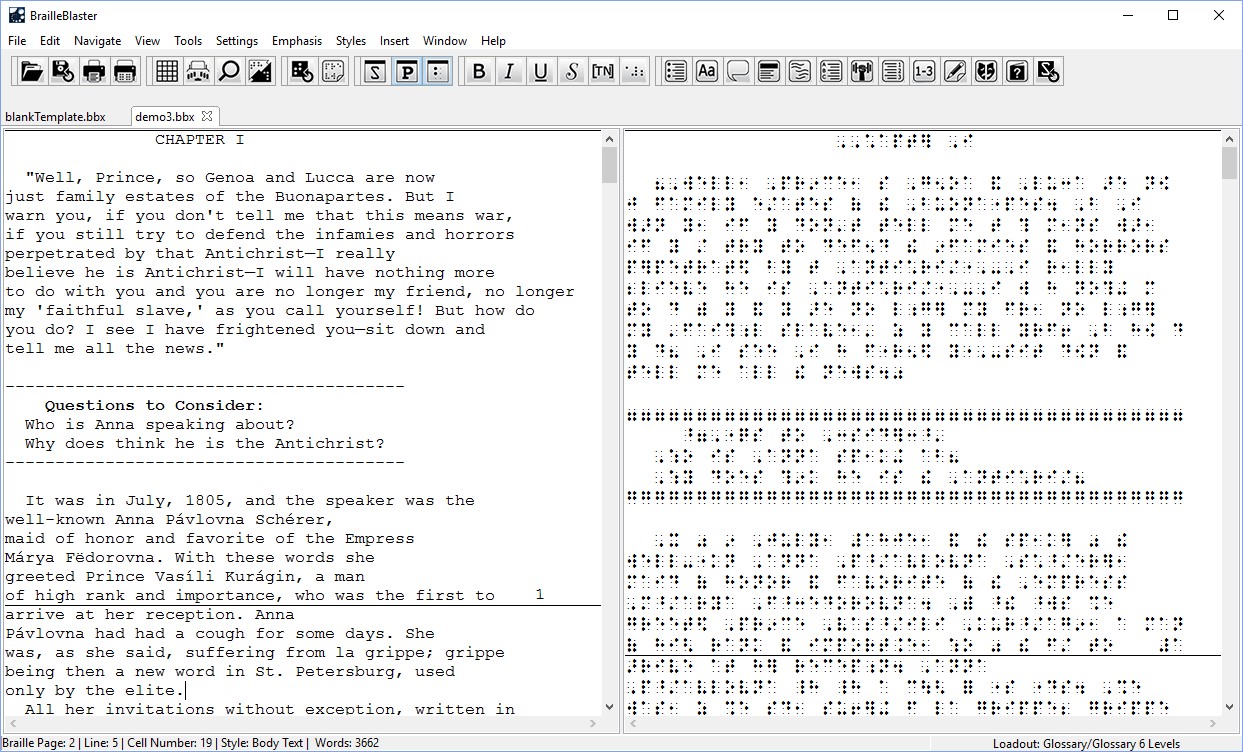 Logiciel de transcription BrailleBlaster