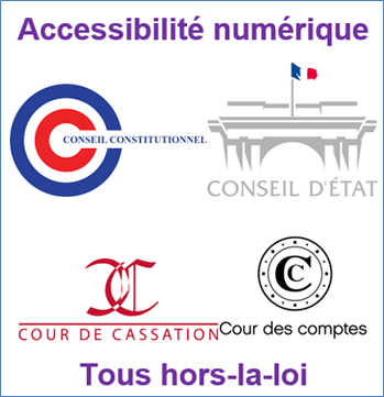 Accessibilité numérique. Conseil constitutionnel, Conseil d’État, Cour de cassation, Cour des comptes : tous hors-la-loi !