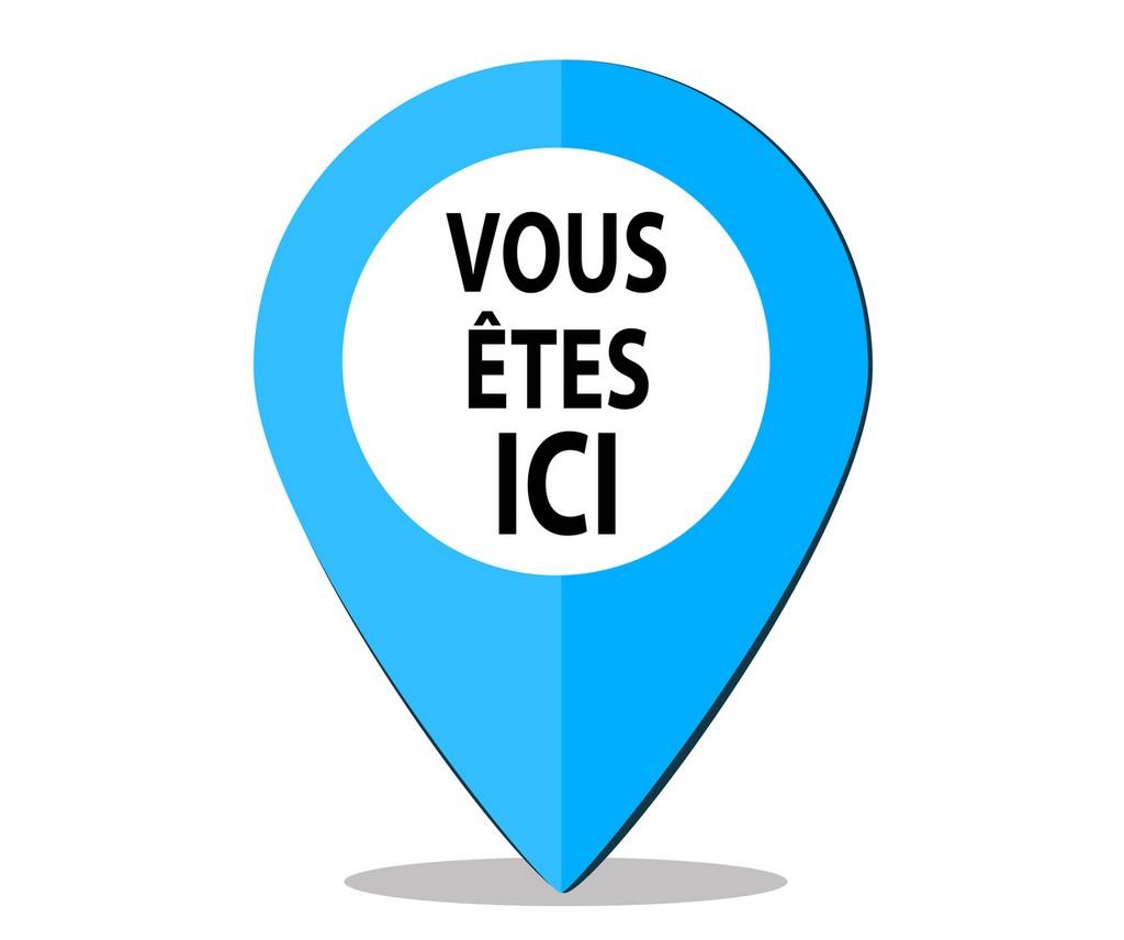 Flèche de localisation GPS