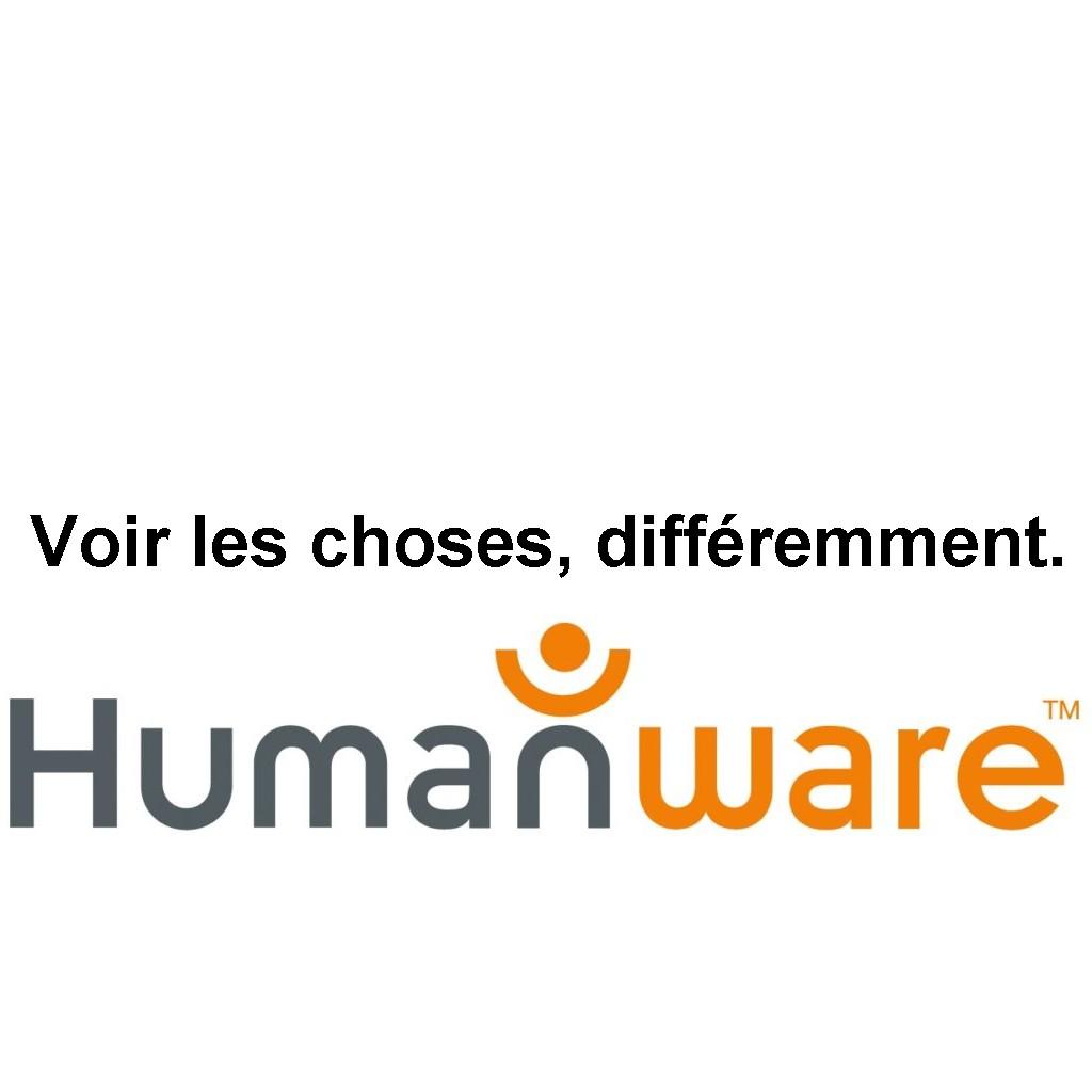 Voir les choses, différemment. Logo Humanware. 